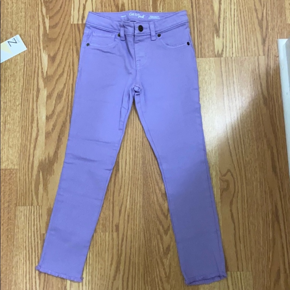 Girls 6 lavender jeans NWOT